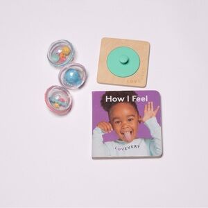 Lovevery first puzzle and how I feel book